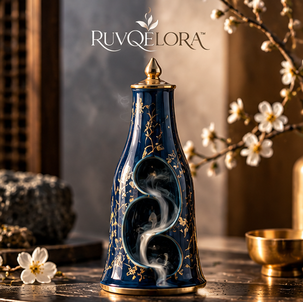 RUVQELORA™ Royal Ceramic Incense Tower