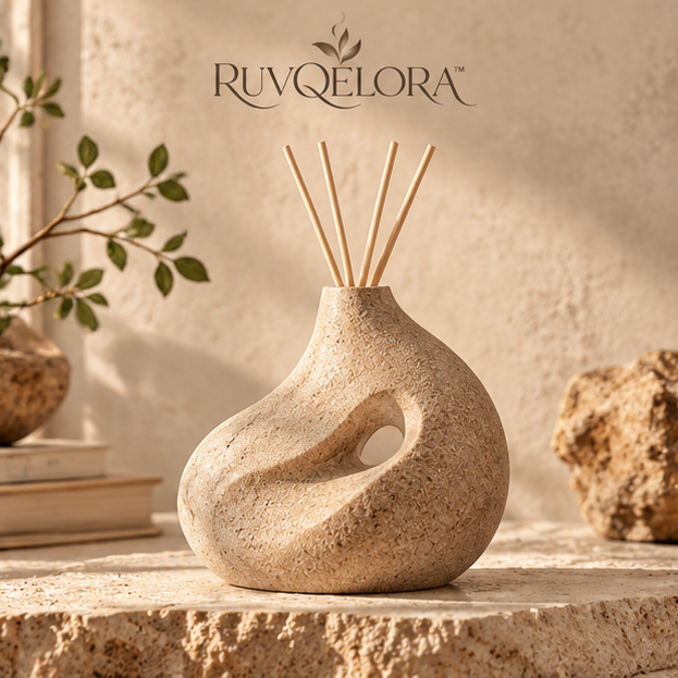 RUVQELORA™ Sculpted Stone Aroma Diffuser