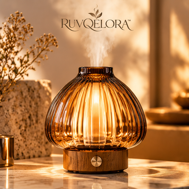 RUVQELORA™ Amber Glow Fragrance Lamp