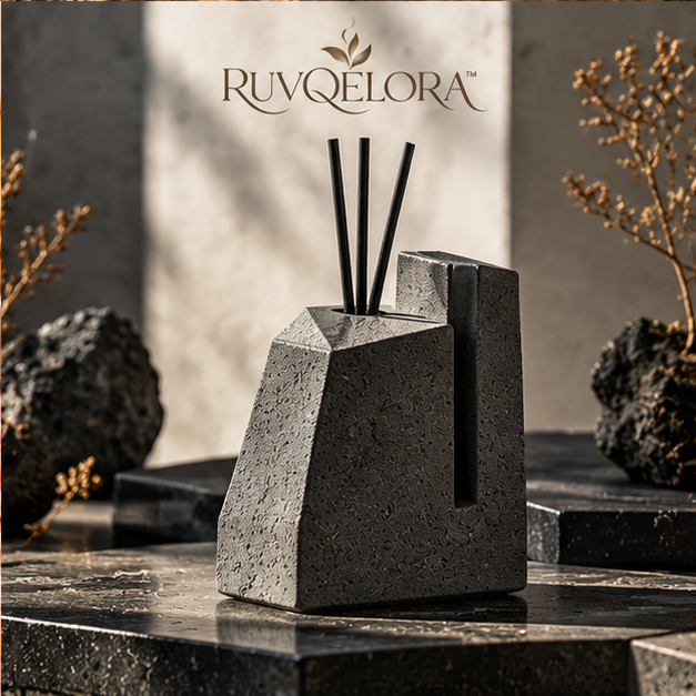 RUVQELORA™ Midnight Concrete Aroma Block